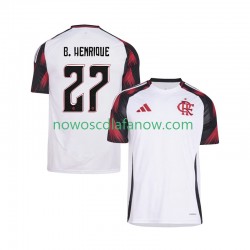 Koszulka CR Flamengo Bruno Henrique 27 Męska Wyjazdowy Komplet 2025-2026 Krótkie Rękawy