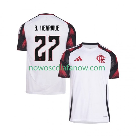 Koszulka CR Flamengo Bruno Henrique 27 Męska Wyjazdowy Komplet 2025-2026 Krótkie Rękawy
