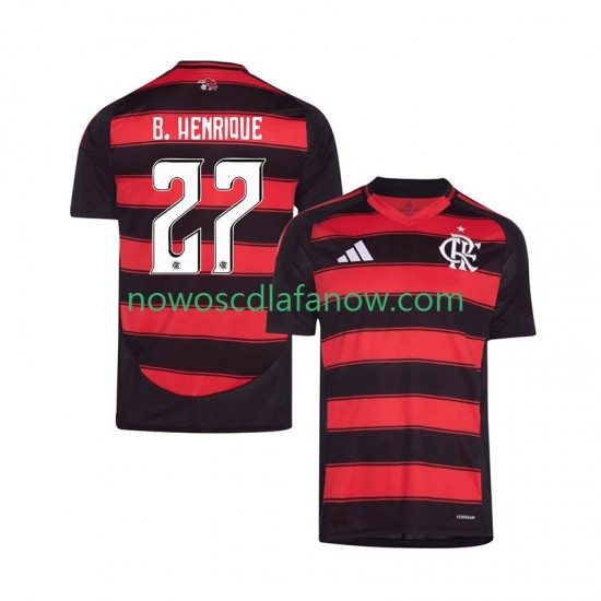Koszulka CR Flamengo Bruno Henrique 27 Męska Domowy Komplet 2025-2026 Krótkie Rękawy