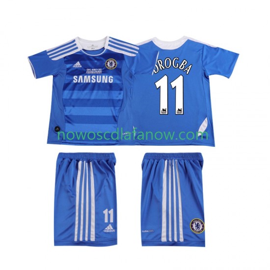 Koszulka Chelsea DROGBA 11 2012 Retro Dziecięca Domowy Komplet 2011 Krótkie Rękawy