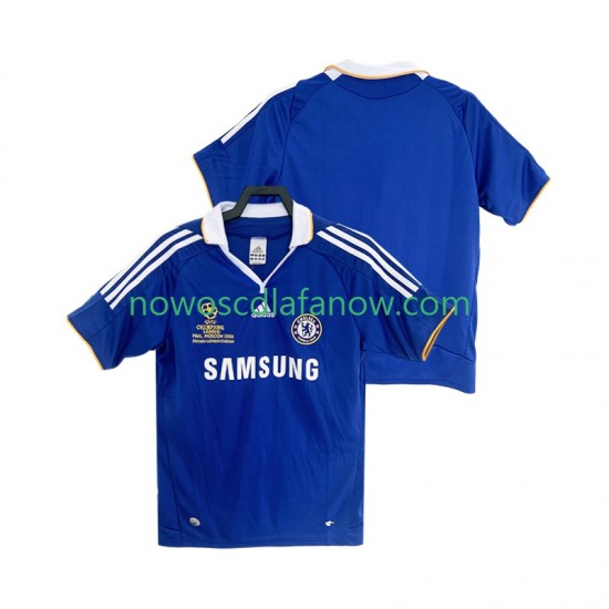 Koszulka Chelsea 2007 Retro Męska Domowy Komplet 2008 Krótkie Rękawy