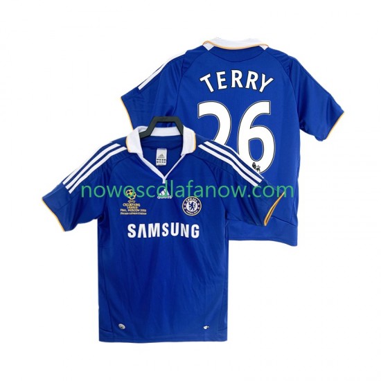 Koszulka Chelsea TERRY 26 2007 Retro Męska Domowy Komplet 2008 Krótkie Rękawy
