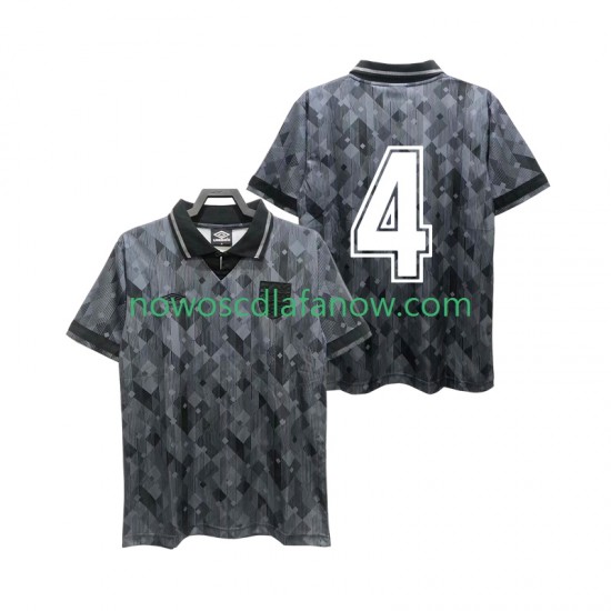 Koszulka Reprezentacja Anglii 4 1990 Retro Męska Wyjazdowy Komplet Krótkie Rękawy