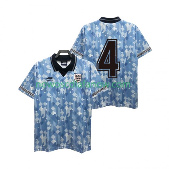 Koszulka Reprezentacja Anglii 4 1990 Retro Męska Trzeci Komplet Krótkie Rękawy