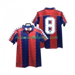 Koszulka FC Barcelona 8 1992 1995 Retro Męska Domowy Komplet Krótkie Rękawy