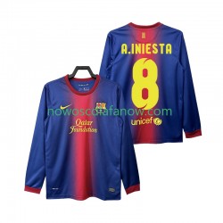 Koszulka FC Barcelona A INIESTA 8 2012 2013 Retro Męska Domowy Komplet Długie Rękawy