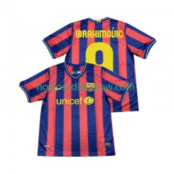 Koszulka FC Barcelona Ibrahimović 9 2009 Retro Męska Domowy Komplet 2010 Krótkie Rękawy