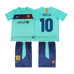 Koszulka FC Barcelona Lionel Messi 10 Retro Dziecięca Wyjazdowy Komplet 2011 2010 Krótkie Rękawy