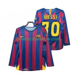 Koszulka FC Barcelona Lionel Messi 30 Champions League 2005 Retro Męska Domowy Komplet 2006 Długie Rękawy