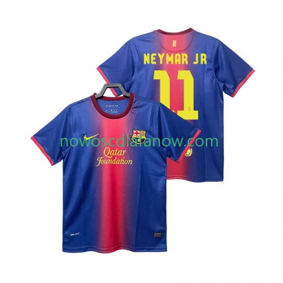 Koszulka FC Barcelona Neymar JR 11 2012 2013 Retro Męska Domowy Komplet Krótkie Rękawy