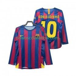 Koszulka FC Barcelona RONALDINHO 10 Champions League 2005 Retro Męska Domowy Komplet 2006 Długie Rękawy