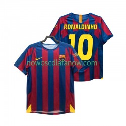 Koszulka FC Barcelona RONALDINHO 10 Champions League 2005 Retro Męska Domowy Komplet 2006 Krótkie Rękawy