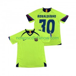 Koszulka FC Barcelona RONALDINHO 30 2005 Retro Męska Wyjazdowy Komplet 2006 Krótkie Rękawy