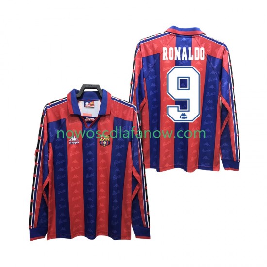 Koszulka FC Barcelona RONALDO 9 1996 1997 Retro Męska Domowy Komplet Długie Rękawy