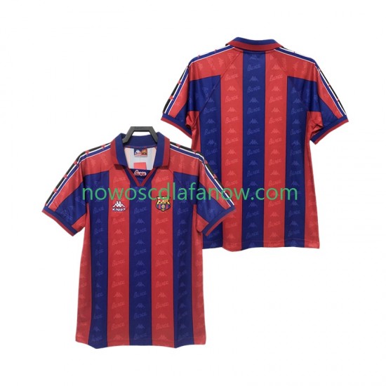 Koszulka FC Barcelona 1996 1997 Retro Męska Domowy Komplet Krótkie Rękawy