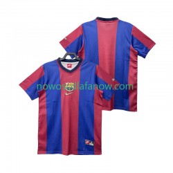 Koszulka FC Barcelona Retro Męska Domowy Komplet 1998 1999 Krótkie Rękawy