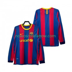 Koszulka FC Barcelona Retro Męska Domowy Komplet 2011 2010 Długie Rękawy