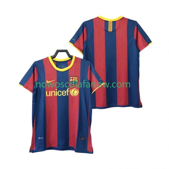 Koszulka FC Barcelona Retro Męska Domowy Komplet 2011 2010 Krótkie Rękawy
