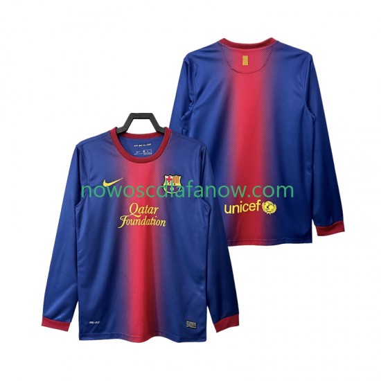 Koszulka FC Barcelona 2012 2013 Retro Męska Domowy Komplet Długie Rękawy