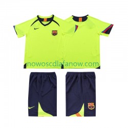 Koszulka FC Barcelona 2005 Retro Dziecięca Wyjazdowy Komplet 2006 Krótkie Rękawy