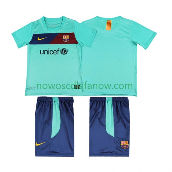 Koszulka FC Barcelona Retro Dziecięca Wyjazdowy Komplet 2011 2010 Krótkie Rękawy
