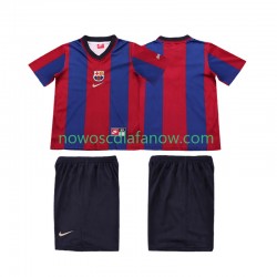 Koszulka FC Barcelona Retro Dziecięca Domowy Komplet 1998 1999 Krótkie Rękawy