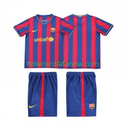 Koszulka FC Barcelona 2009 Retro Dziecięca Domowy Komplet 2010 Krótkie Rękawy