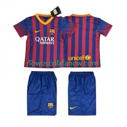 Koszulka FC Barcelona 2013 2014 Retro Dziecięca Domowy Komplet Krótkie Rękawy