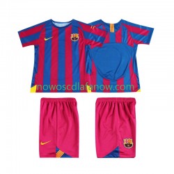 Koszulka FC Barcelona Champions League 2005 Retro Dziecięca Domowy Komplet 2006 Krótkie Rękawy