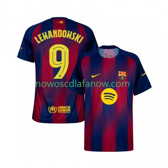 Koszulka FC Barcelona Robert Lewandowski 9 Champions League Męska Domowy Komplet 2025-2026 Krótkie Rękawy
