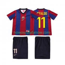 Koszulka FC Barcelona Ronaldo 11 Retro Dziecięca Domowy Komplet 1998 1999 Krótkie Rękawy