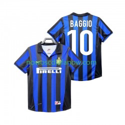 Koszulka Inter Mediolan BAGGIO 10 Retro Męska Domowy Komplet 1998 1999 Krótkie Rękawy