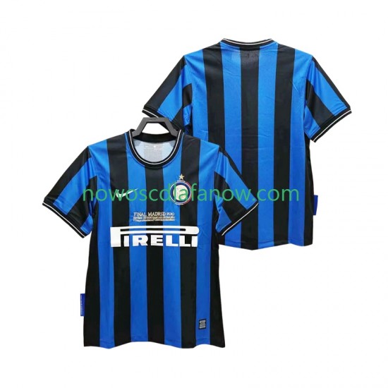 Koszulka Inter Mediolan 2009 Retro Męska Domowy Komplet 2010 Krótkie Rękawy