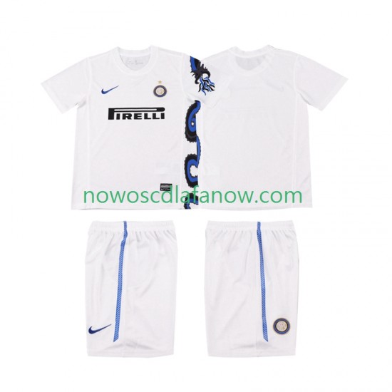 Koszulka Inter Mediolan Retro Dziecięca Wyjazdowy Komplet 2011 2010 Krótkie Rękawy