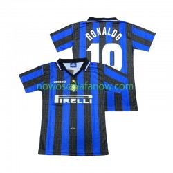 Koszulka Inter Mediolan Ronaldo 10 1997 Retro Męska Domowy Komplet 1998 Krótkie Rękawy