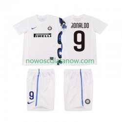 Koszulka Inter Mediolan Ronaldo 9 Retro Dziecięca Wyjazdowy Komplet 2011 2010 Krótkie Rękawy