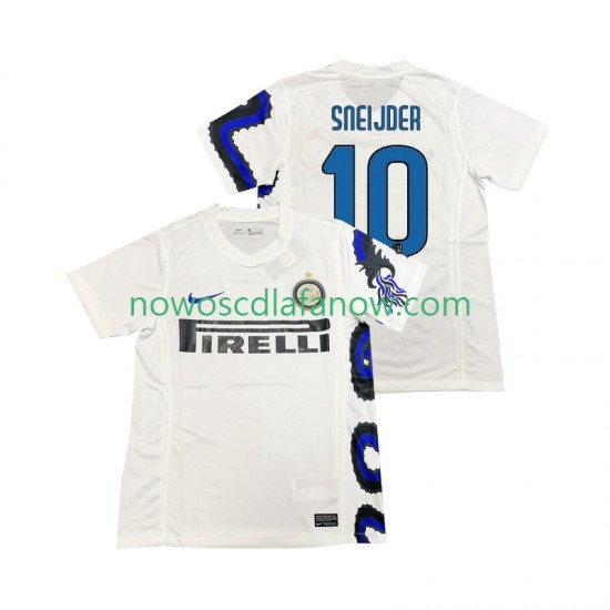 Koszulka Inter Mediolan SNEIJDER 10 Retro Męska Wyjazdowy Komplet 2011 2010 Krótkie Rękawy
