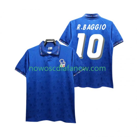 Koszulka Reprezentacja Włoch Roberto Baggio 10 Retro Męska Domowy Komplet 1994 Krótkie Rękawy