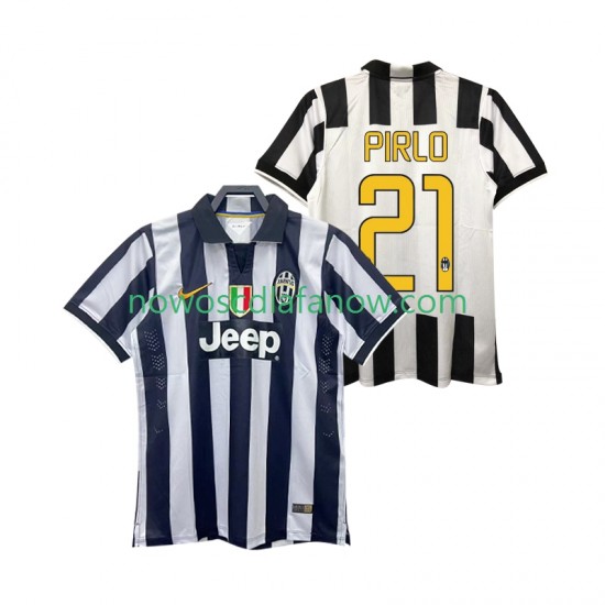 Koszulka Juventus Andrea Pirlo 21 2014 2015 Retro Męska Domowy Komplet Krótkie Rękawy