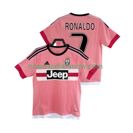 Koszulka Juventus Cristiano Ronaldo 7 2016 2017 Retro Męska Wyjazdowy Komplet Krótkie Rękawy
