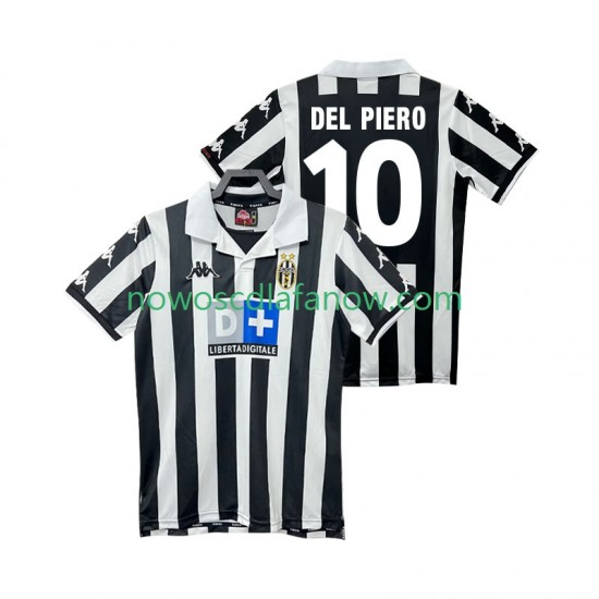 Koszulka Juventus DEL PIERO 10 2000 Retro Męska Domowy Komplet 1999 Krótkie Rękawy