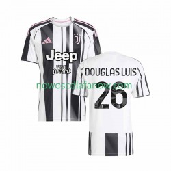 Koszulka Juventus Douglas Luiz 26 Męska Domowy Komplet 2025-2026 Krótkie Rękawy