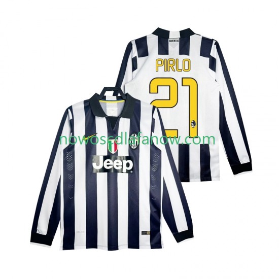 Koszulka Juventus Pirlo 21 2014 2015 Retro Męska Domowy Komplet Długie Rękawy