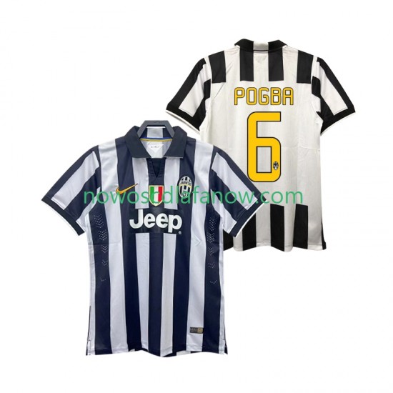 Koszulka Juventus Pogba 6 2014 2015 Retro Męska Domowy Komplet Krótkie Rękawy