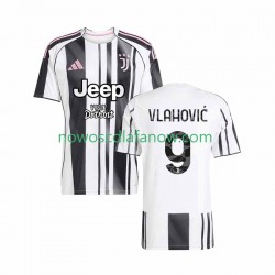 Koszulka Juventus Vlahovic 9 Męska Domowy Komplet 2025-2026 Krótkie Rękawy