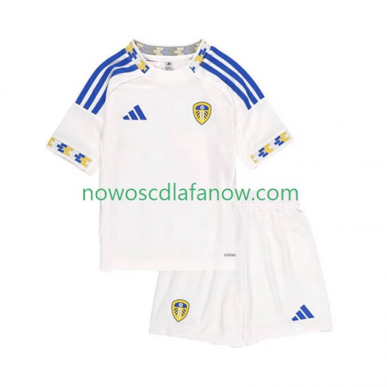 Koszulka Leeds United Dziecięca Domowy Komplet 2025-2026 Krótkie Rękawy