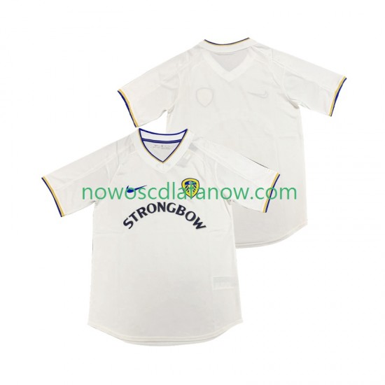 Koszulka Leeds United 2000 2001 Retro Męska Domowy Komplet Krótkie Rękawy