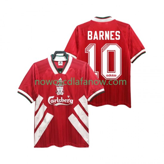 Koszulka Liverpool BARNES 10 1993 1995 Retro Męska Domowy Komplet Krótkie Rękawy