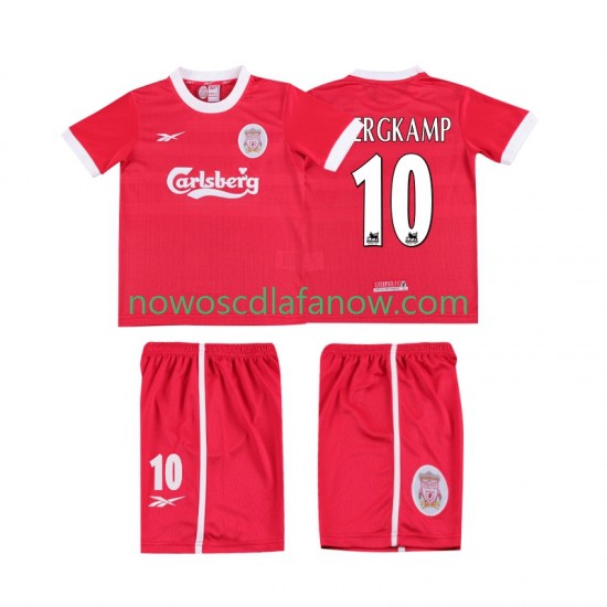 Koszulka Liverpool BERGKAMP 10 LWP 1997 Retro Dziecięca Domowy Komplet 1998 Krótkie Rękawy