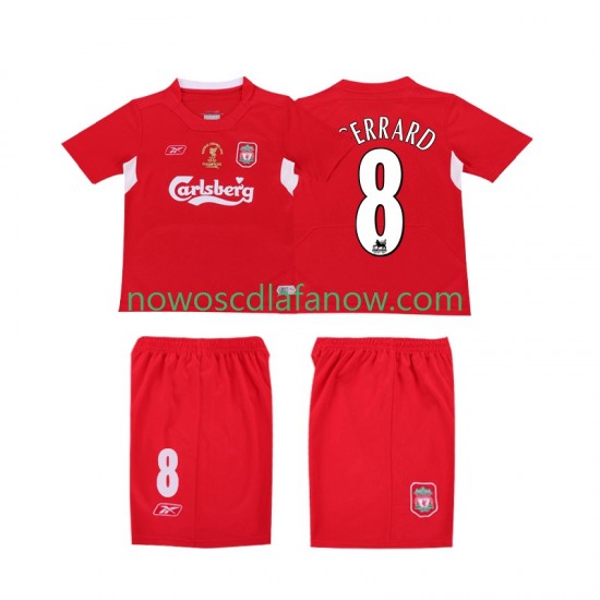 Koszulka Liverpool GERRARD 8 LWP 2005 Retro Męska Domowy Komplet 2004 Krótkie Rękawy
